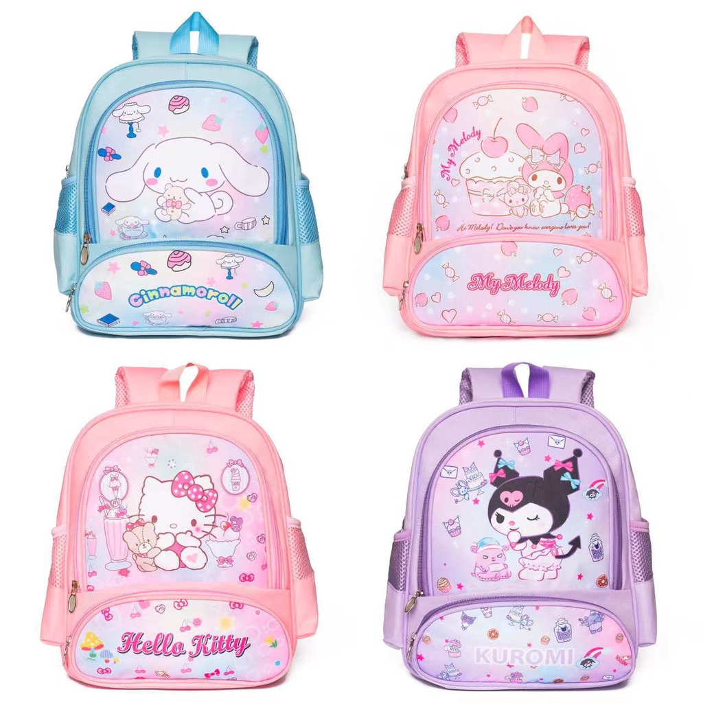 SANRIO กระเป๋าเป้สะพายหลัง ลายการ์ตูน Kuromi My Melody Chinnamon Kitty สําหรับเด็กอนุบาล | Bluerubystore SA1A61