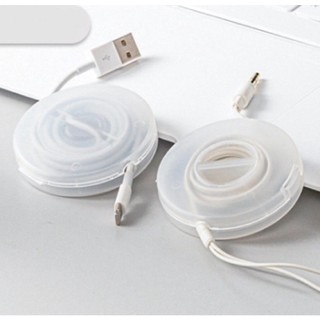 CLAI Box Kabel Putar case Bulat Organizer Perapih kabel Cable Data Earphone charger