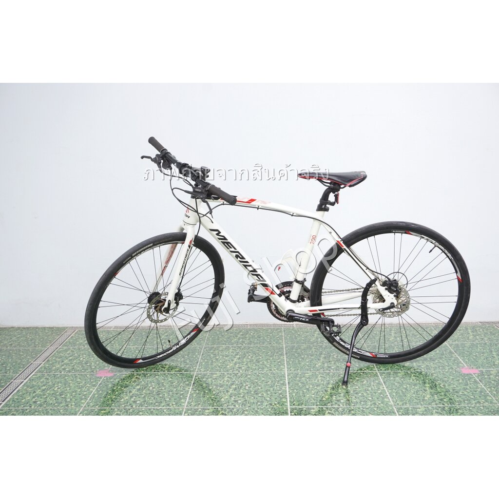 จักรยานไฮบริดญี่ปุ่น - ล้อ 700 mm. - มีเกียร์ - อลูมิเนียม - Disc Brake - Merida Speeder 200 - สีขาว [จักรยานมือสอง]