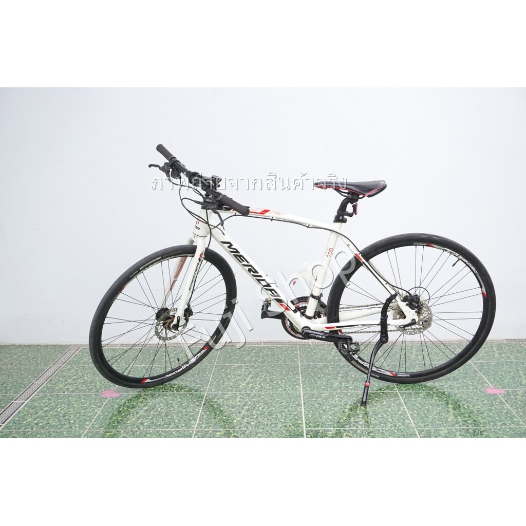 จักรยานไฮบริดญี่ปุ่น - ล้อ 700 mm. - มีเกียร์ - อลูมิเนียม - Disc Brake - Merida Speeder 200 - สีขาว