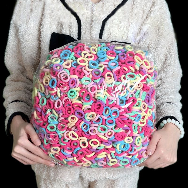 ชุดยางรัดผมหางม้า แบบใช้แล้วทิ้ง แฟชั่นเกาหลี สําหรับเด็กผู้หญิง จํานวน 300 ชิ้น