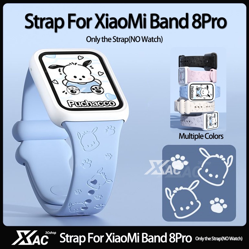 สายนาฬิกาข้อมือซิลิโคน ระบายอากาศ 3D แบบเปลี่ยน สําหรับ Xiaomi Mi Band 8Pro miband 8Pro miband 8 Pro