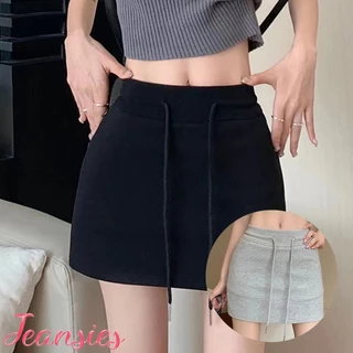 กระโปรงสั้น มีซับใน สีพื้น