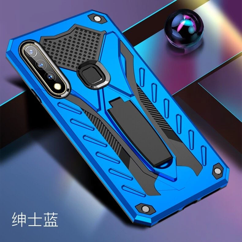 เคสหุ่นยนต์ ใช้สำหรับวีโว่ For Vivo Y11 Y12 Y15 Y17 ไฮบริด มีขาตั้งในตัว ตั้งโทรศัพทได้ กันกระแทก กันรอย Case TPU+PC