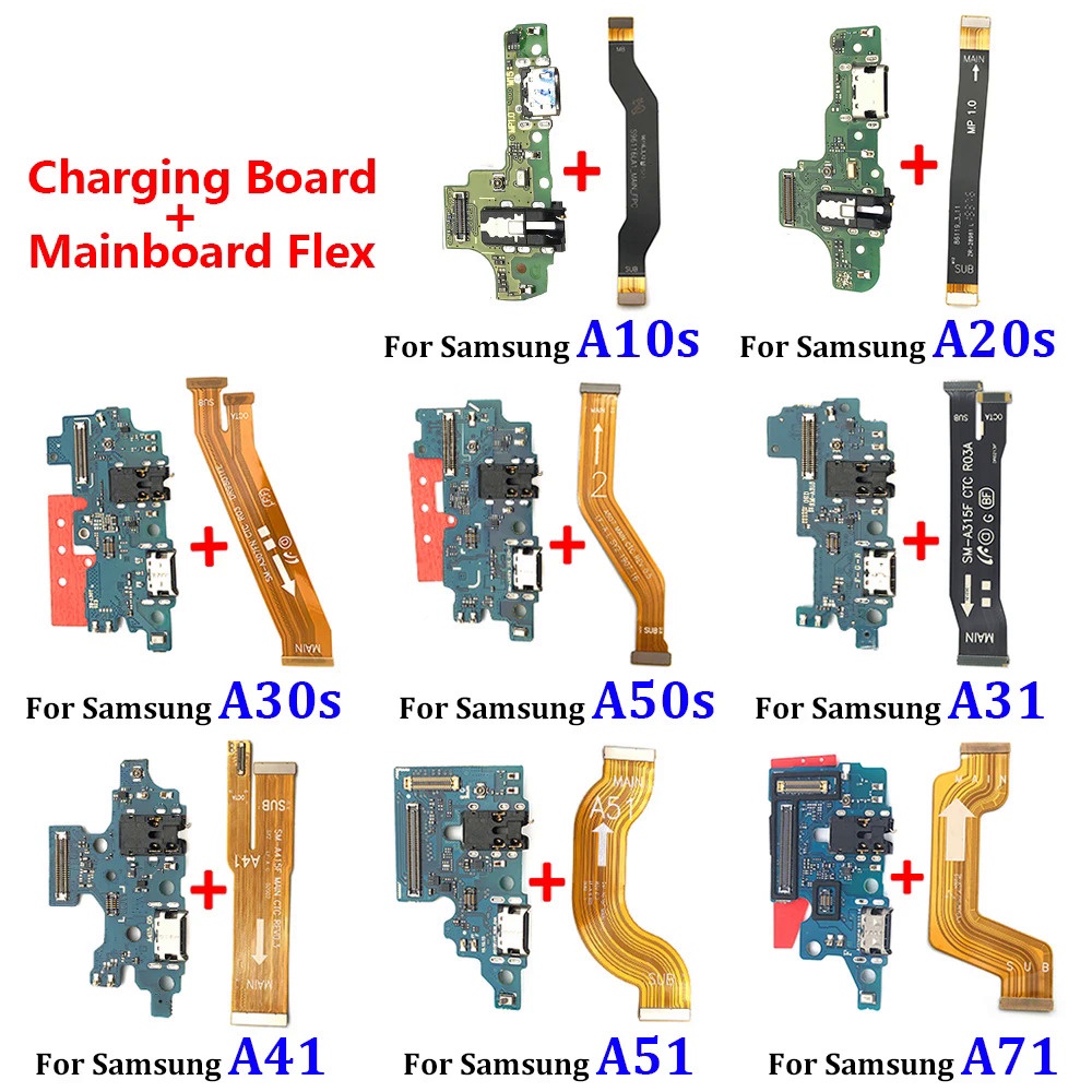 แท่นชาร์จ USB และสายเคเบิลเมนบอร์ดหลัก สําหรับ Samsung A10S A20S A30S A50s A31 A41 A51 A71 A21s