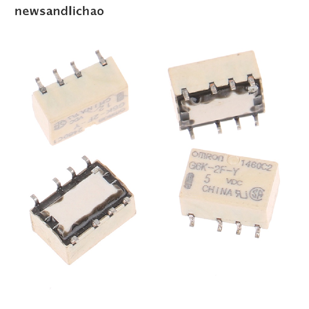 Newsandlichao รีเลย์สัญญาณ SMD G6K-2F-Y 8PIN สําหรับ Omron Relay DC 3V 5V 12V 24V Nice