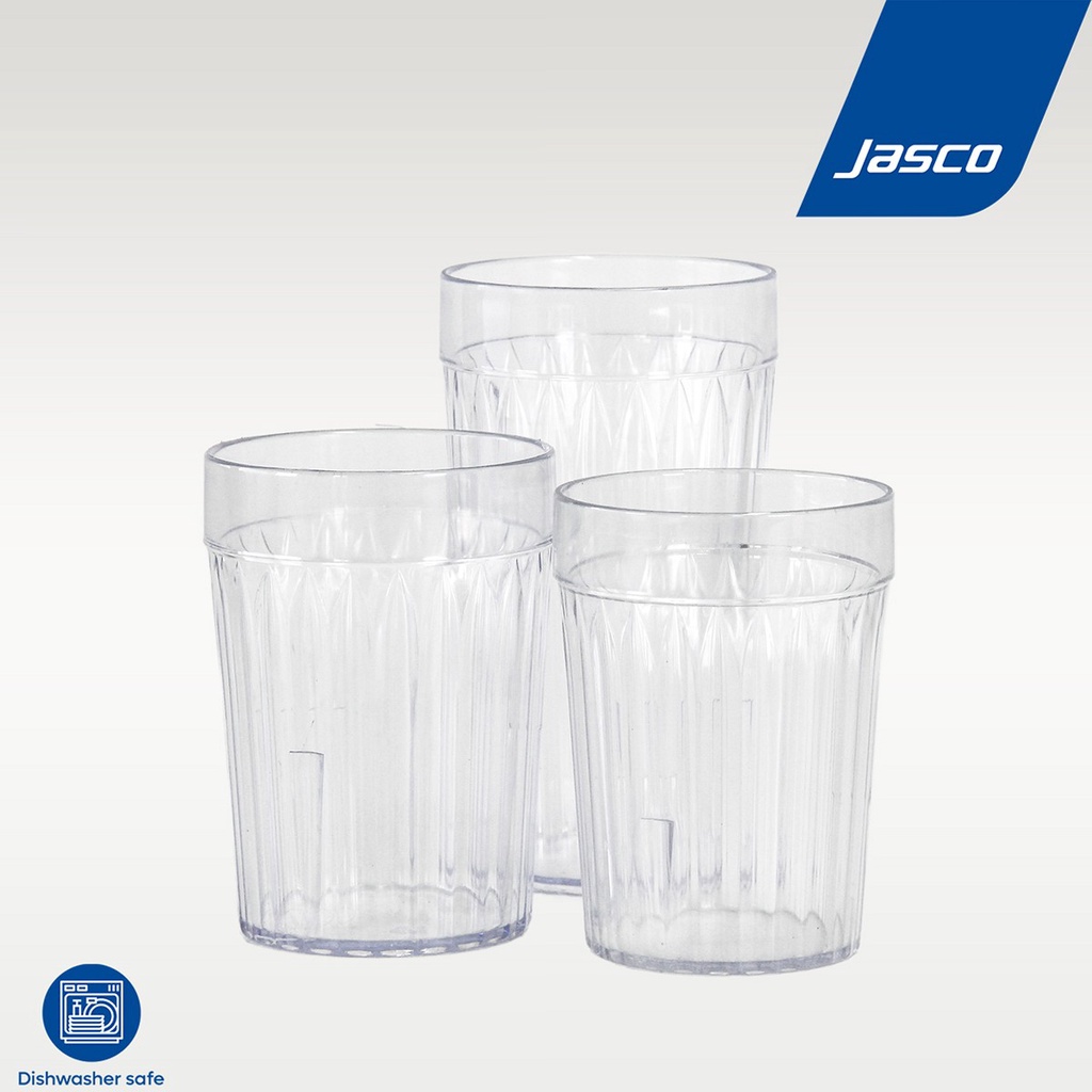 Jasco แก้วน้ำพลาสติก Fluted tumbler