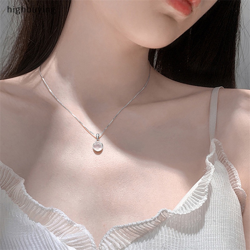 [highbuying] สร้อยคอโซ่ จี้อัลลอย ทรงกลม สีขาว สไตล์จีน วินเทจ เครื่องประดับแฟชั่น สําหรับผู้หญิง ของขวัญ ปาร์ตี้ สินค้าใหม่