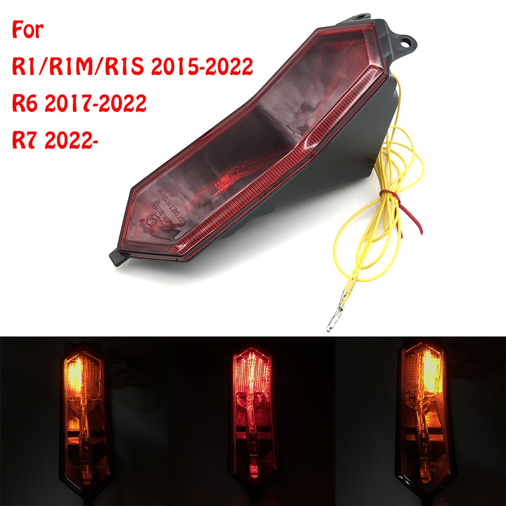 ไฟท้ายรถจักรยานยนต์ LED สําหรับ YAMAHA YZF R1 R1S R1M R6 R7 YZFR1 YZFR6 YZFR7