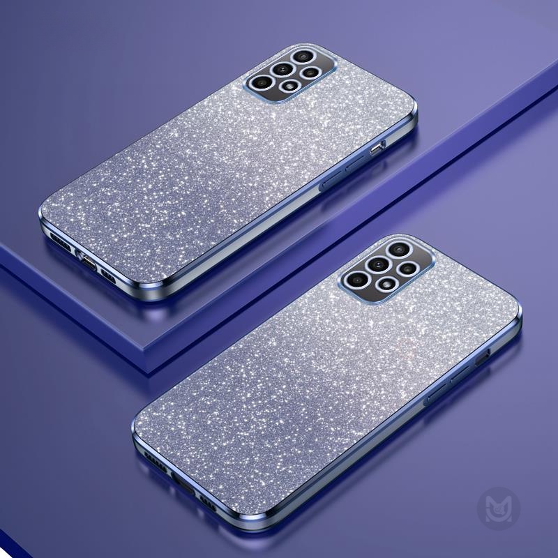 เคสซิลิโคนนิ่ม แบบใส ลายกลิตเตอร์ ไล่โทนสี หรูหรา สําหรับ Samsung Galaxy A12 A22 A32 A52 A52S A72 A71 A51 A31 A21S A11 A20 A30 A50S A30S A70