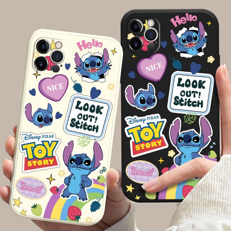 ปลอกสําหรับ POCO C65 F6 M6 X6 Pro Xiaomi 14T 13T 12T 11T 10T Mi 14 13 12 11 Lite POCO X5 F5 X4 F4 F3 M5 M4 M3 X3 NFC X3 GT เคสโทรศัพท์มือถือ ซิลิโคน ลายการ์ตูนสติตช์ สีรุ้ง สีขาว สไตล์โบราณ สําหรับ