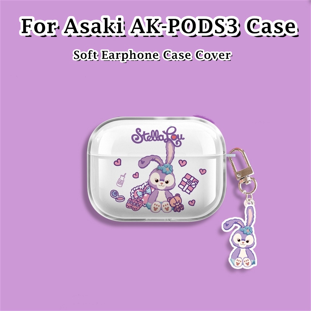 【จัดส่งรวดเร็ว】เคสหูฟัง ซิลิโคนนิ่ม ลายการ์ตูน Asaki AK-PODS3 สําหรับ Asaki