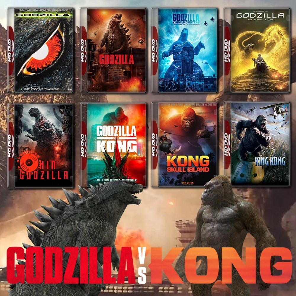 DVD Godzilla and King Kong ครบทุกภาค DVD Master เสียงไทย (เสียง ไทย/อังกฤษ ซับ ไทย/อังกฤษ) DVD