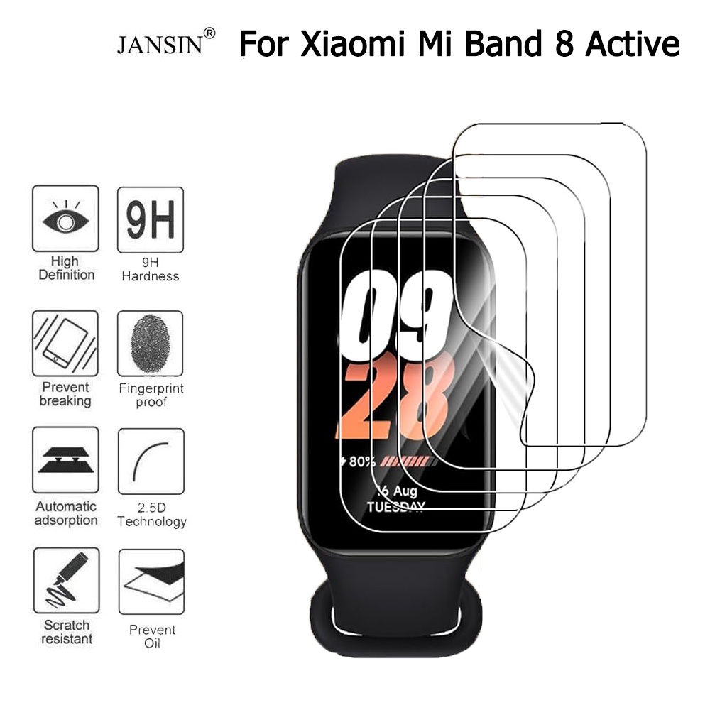 ฟิล์ม Xiaomi Mi Band 8active ฟิล์มไฮโดรเจล,ฟิล์มTPU สำหรับ Xiaomi Mi Band 8 Active  นาฬิกาอัจฉริยะ