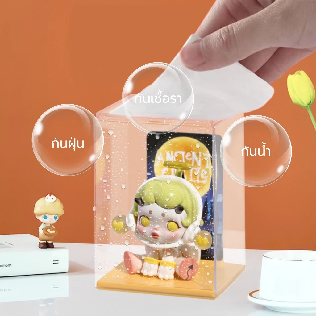 กล่องอะคริลิคใสใส่โมเดลและตุ๊กตา มีช่องเสียบการ์ด thumbnail 6