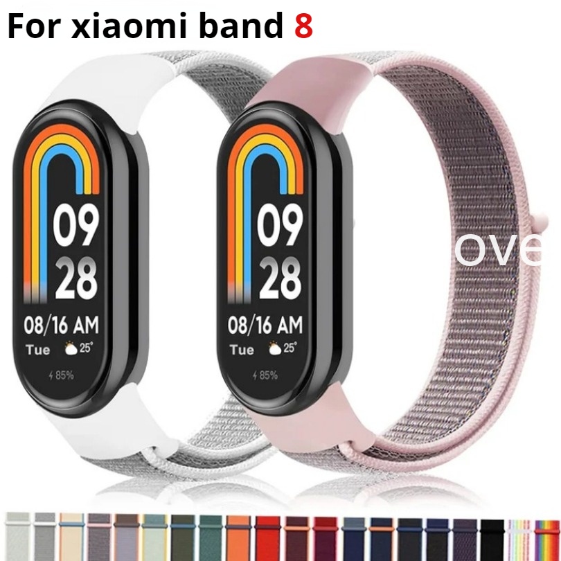สายนาฬิกาข้อมือไนล่อน ระบายอากาศ แบบเปลี่ยน สําหรับ Xiaomi Mi Band 8 NFC Mi Band8
