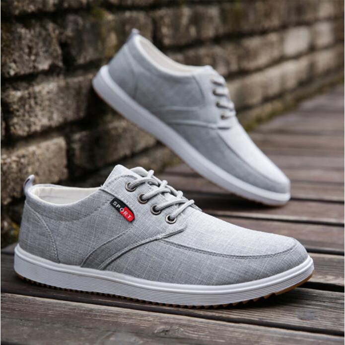 รองเท้าผ้าใบลำลอง แบบผูกเชือก ราคาส่ง คุณภาพดี READY STOCK Sneakers Men Shoes Men Canvas Shoes Wholesale Casual Shoes