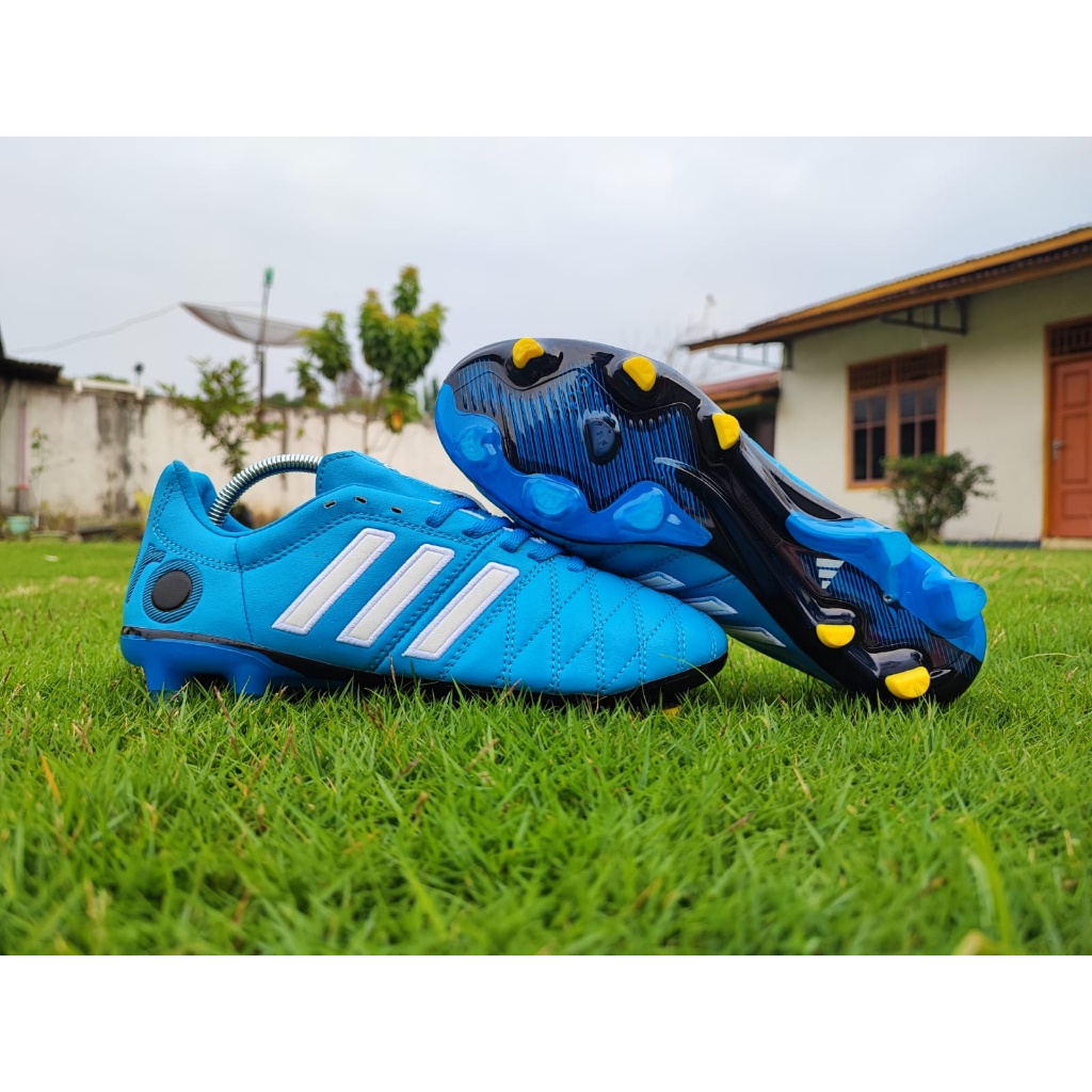 รองเท้าฟุตบอล Adidas Adipure 11PRO II FG รองเท้าฟุตบอล - Solar Blue Running White Black