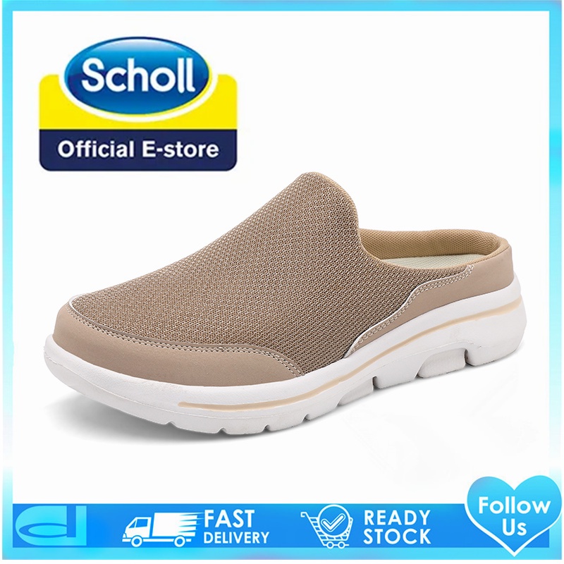 Scholl รองเท้าสลิปออน รองเท้าโลฟเฟอร์ สลิปออน ส้นแบน สไตล์เกาหลี สําหรับผู้ชาย ไซซ์ EU 45 46 47 48
