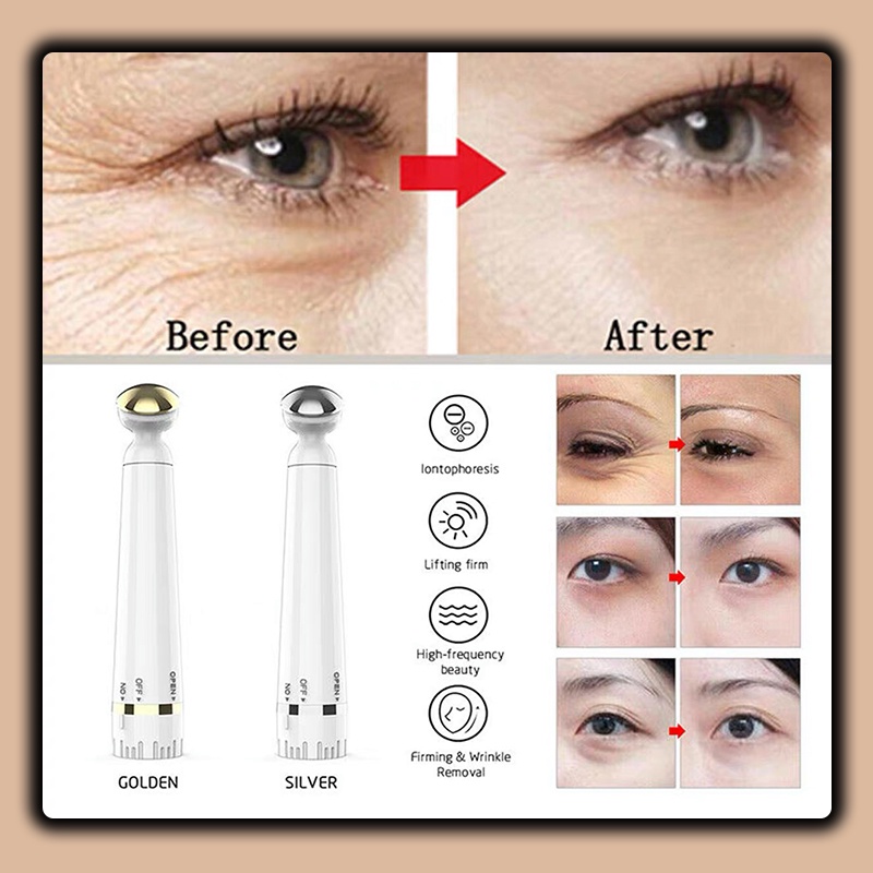 เครื่องนวดใต้ตาระบบสั่น นวัตกรรมคืนความสดใสให้รอบตาสวย ง่ายๆด้วยตัวเอง นวดตา ยกกระชับ ปากกาดูแลผิวหน้า