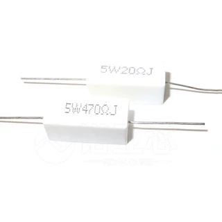 ตัวต้านทานเซรามิกซีเมนต์ 5W 10R 15 22 4 30 33 47 51 100 330 470 560 โอห์ม