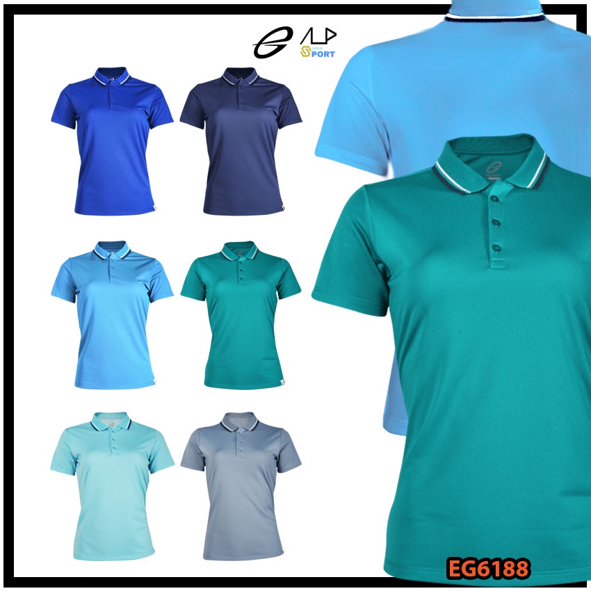 💥ลดโหดสูงสุด 1,000 บาท💥 เสื้อโปโลเบสิคหญิงแขนสั้น EGO SPORT รุ่น EG6188 ชุด 1 แท้100%