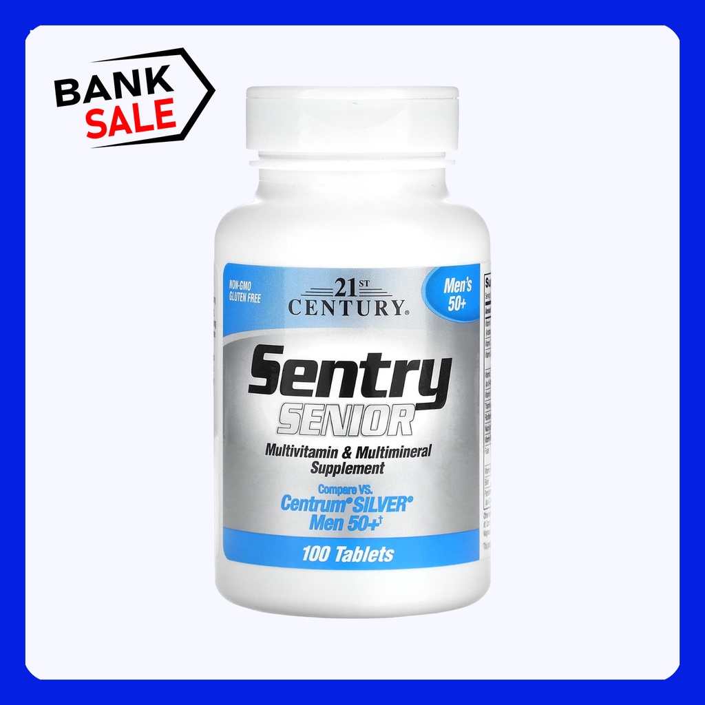 21st Century Sentry Senior, Multivitamin & Multimineral Supplement, Men's 50+ 100 Tablets