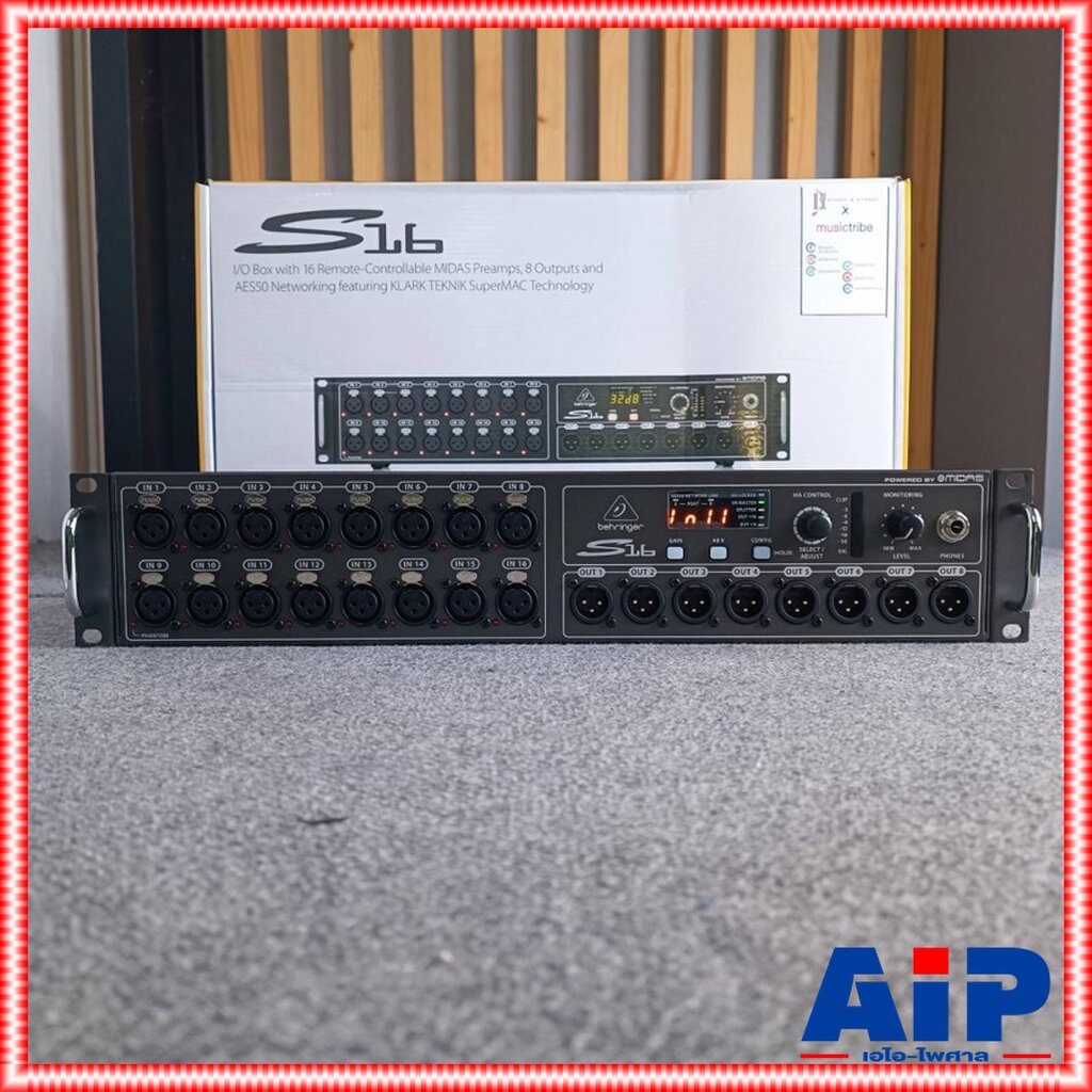 BEHRINGER S-16 Digital Snake Box สเตจบ๊อกซ์ พิ่มจำนวนอินพุต/จำนวนเอ้าพุตของระบบ 16 CH Digital Snake 