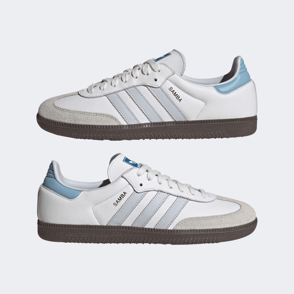 [ของแท้]  Adidas Samba Og'White Halo Blue' ID2055 รองเท้า light