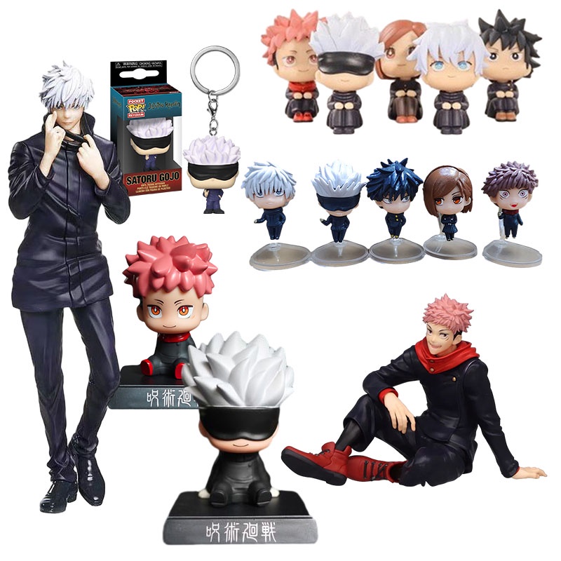 โมเดลฟิกเกอร์ Jujutsu Kaisen Satoru Gojo Itadori Yuji Fushiguro Megumi Kugisaki Nobara ของเล่นสําหรับเด็ก