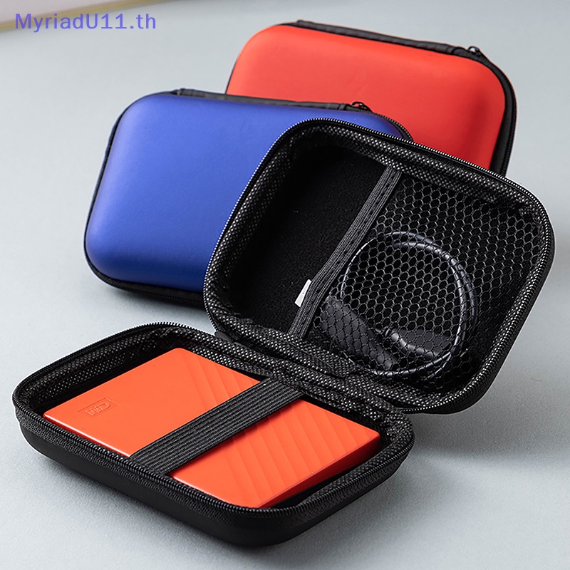 Myriadu กระเป๋าฮาร์ดไดรฟ์ EVA HDD SSD มีซิป สําหรับฮาร์ดไดรฟ์ 2.5 TH