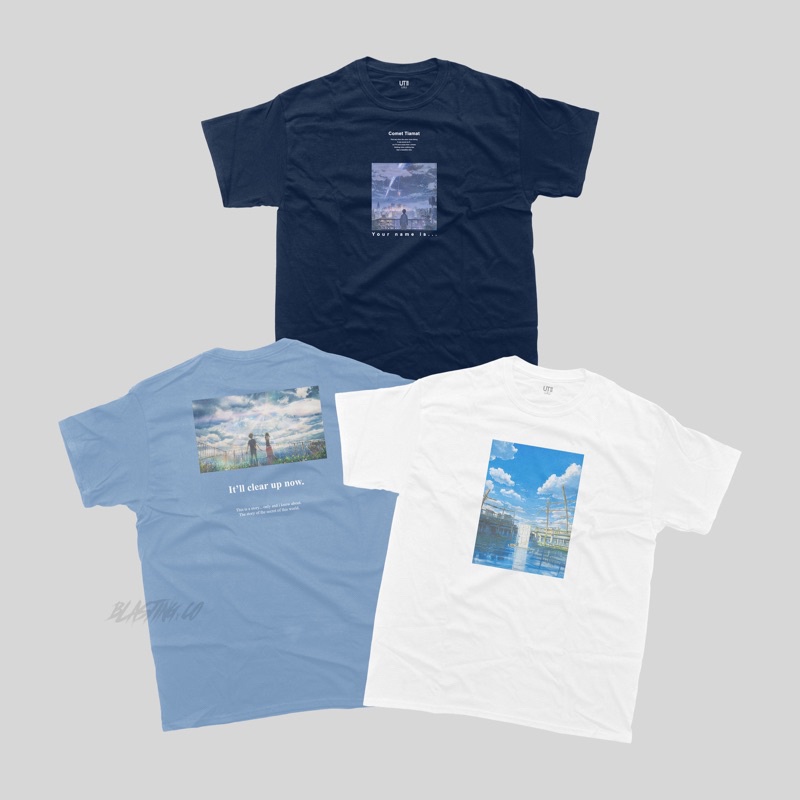 ดีมาก [ANIME Motif] UNIQLO X MAKOTO SHINKAI | ยูนิโคล่ | Kimi NO NAWA | Tenki NO KO | Suzume NO TOJI