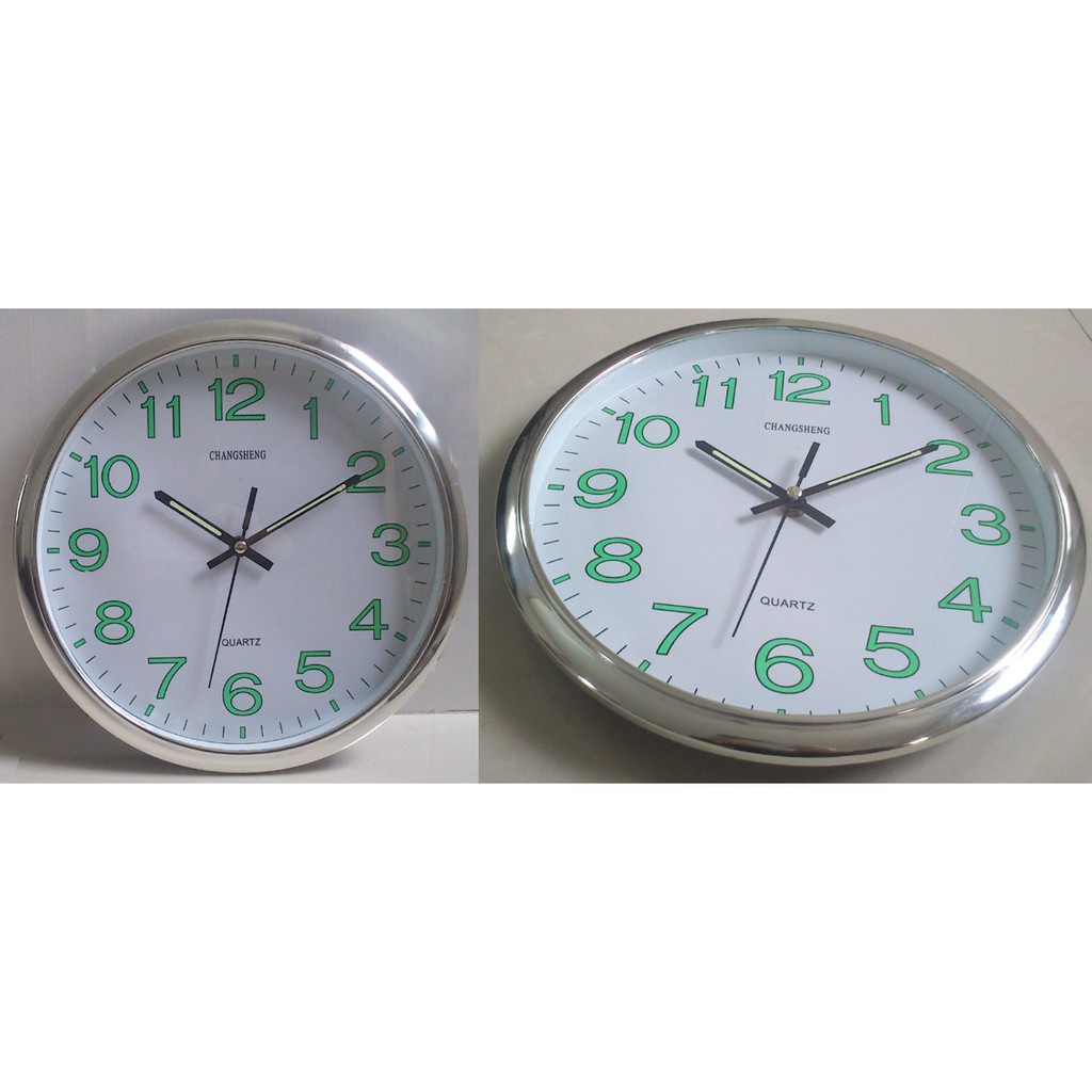 นาฬิกาแขวนผนังเรืองแสง 12นิ้ว ไร้เสียง ระบบ (มีหลากสี) นาฬิกาแขวนผนัง คุณภาพสูง พื้นผิวกระจก เข็มเดินเรียบ - รูปที่ 7
