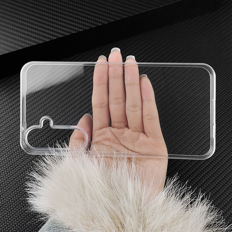 SAMSUNG สําหรับSamsung Galaxy A17 A07 A56 A36 A26 A06 A16 A55 A35 5G Slimคริสตัลใสโปร่งใสนุ่มTPUกลับกรณีป้องกันผิวกล้องป้องกันฝาครอบ