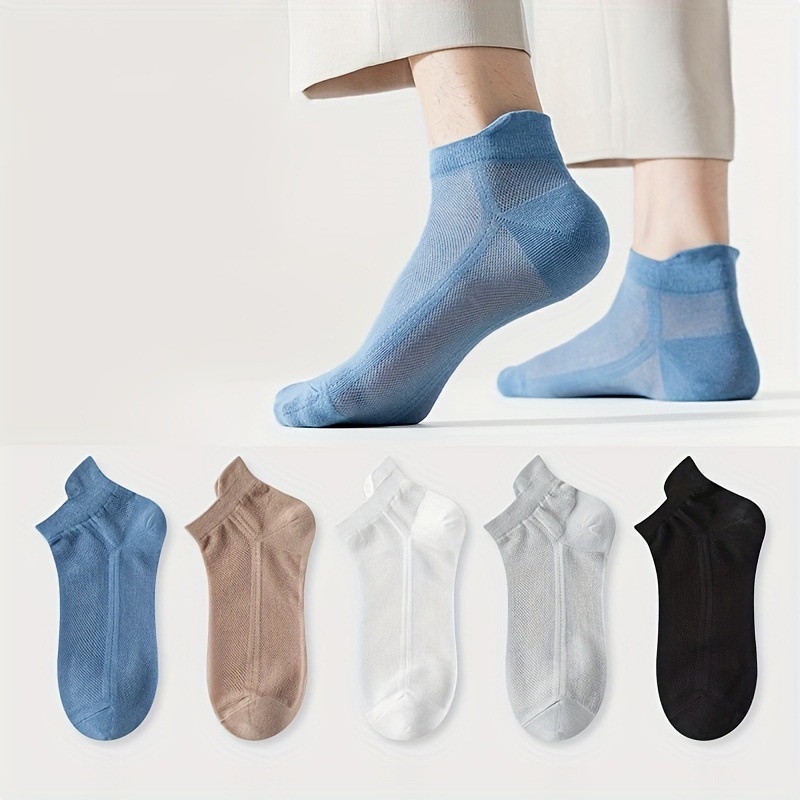 ถุงเท้าผ้าฝ้ายแท้ unisex ถุงเท้ากีฬา ดูดซับเหงื่อ ระบายอากาศได้ดี มี 5 สี ไซส์ 36-44