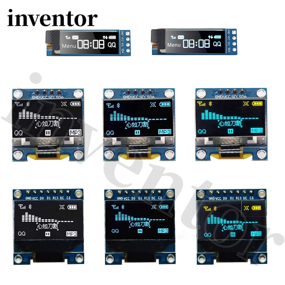 โมดูลหน้าจอ LCD 0.91 นิ้ว 0.96 นิ้ว OLED IIC Serial OLED 128X64 I2C SSD1306 12864 สําหรับ Arduino