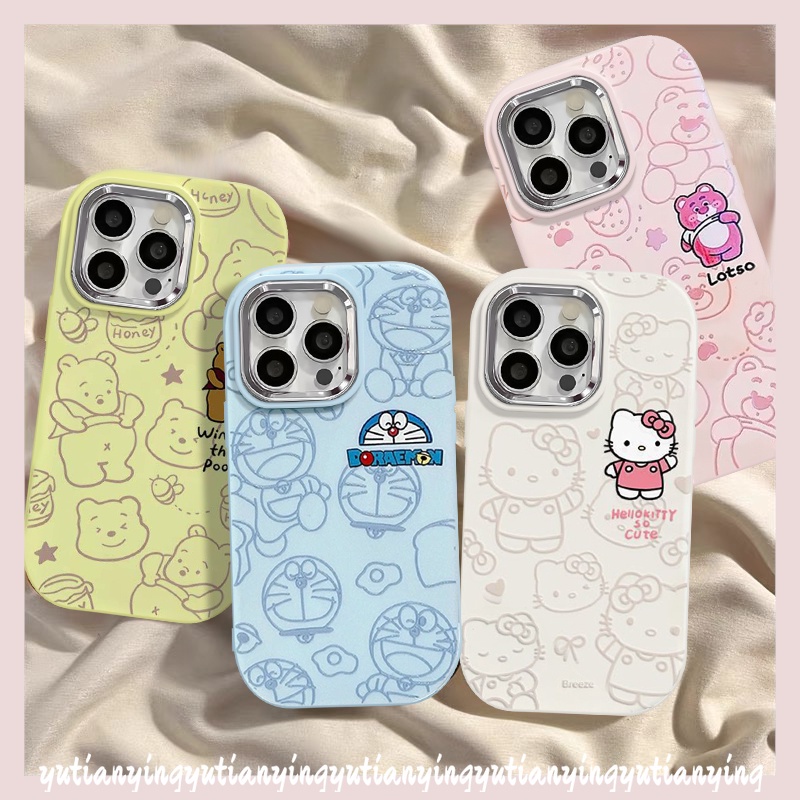 เคสโทรศัพท์มือถือ ลายการ์ตูนหมี เฮลโล คิตตี้ สําหรับ Oppo A18 A38 A57 A12 A77 A17K A15s A58 A78 A35 A74 A5s A15 A53 A98 A55 A16 A17 A7 A76 A9 A54 A3s A11 A5 A52 Reno 4F 5 5F เคส