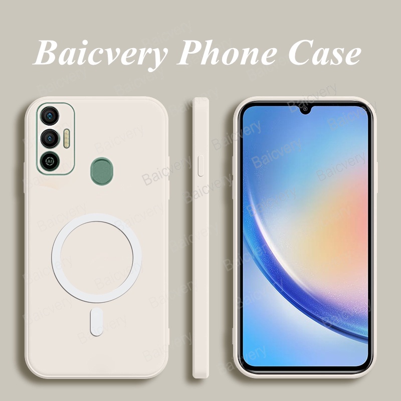 เคสโทรศัพท์มือถือ ซิลิโคนนิ่ม TPU พร้อมแหวนเหล็ก หลากสี สําหรับ Tecno Spark 7T KF6p Spark 7 KF6 KF6j