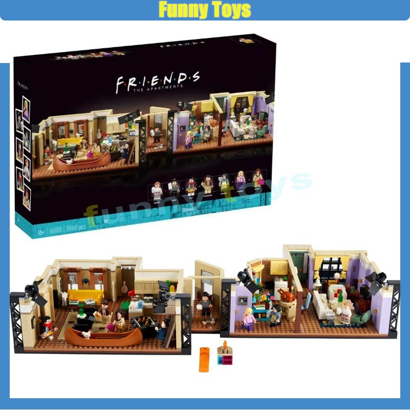 บล็อกตัวต่อ รูปอพาร์ทเมนท์ The Friends Series 10292 ของเล่นเสริมการเรียนรู้ สําหรับเด็ก ผู้ใหญ่ 2040