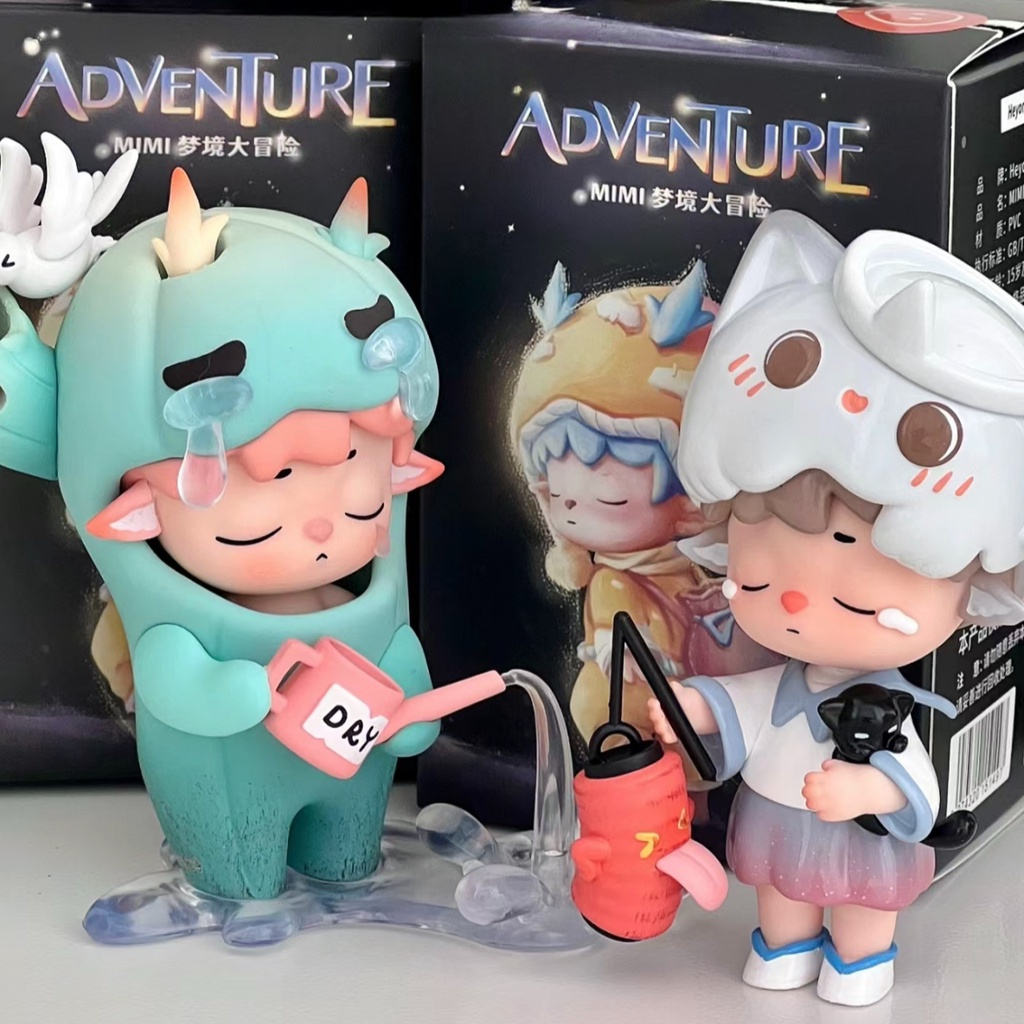 【original 】MIHU ADVENTURE MINI ตุ๊กตาฟิกเกอร์ Mimi Dream Adventure Series Blind box ของขวัญ สําหรับตกแต่ง