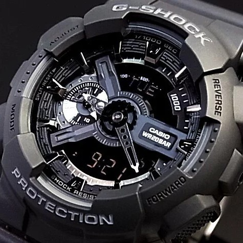 Casio G-SHOCK OEM COD GA110 BLACK GOLD AUTOLIGHT WATCH