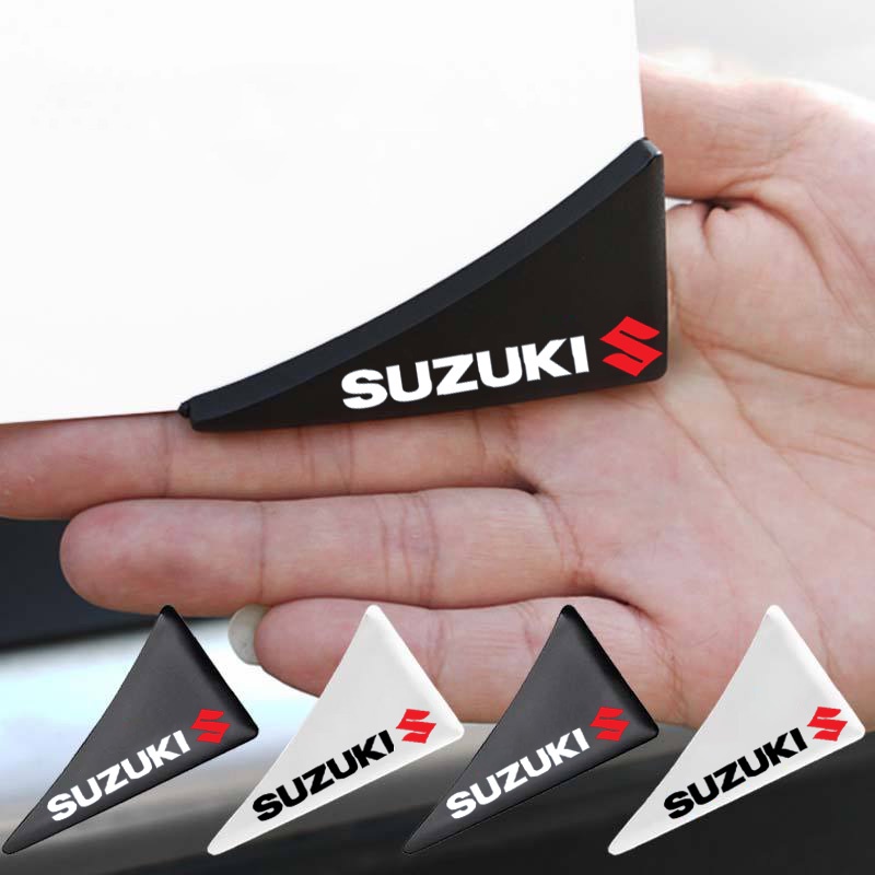 สติกเกอร์ยางซิลิโคน กันรอยขีดข่วน ติดขอบประตูรถยนต์ สําหรับ Suzuki Swift XL7 Vitara Jimny SX4 S-Cross Presso Ciaz ERTIGA