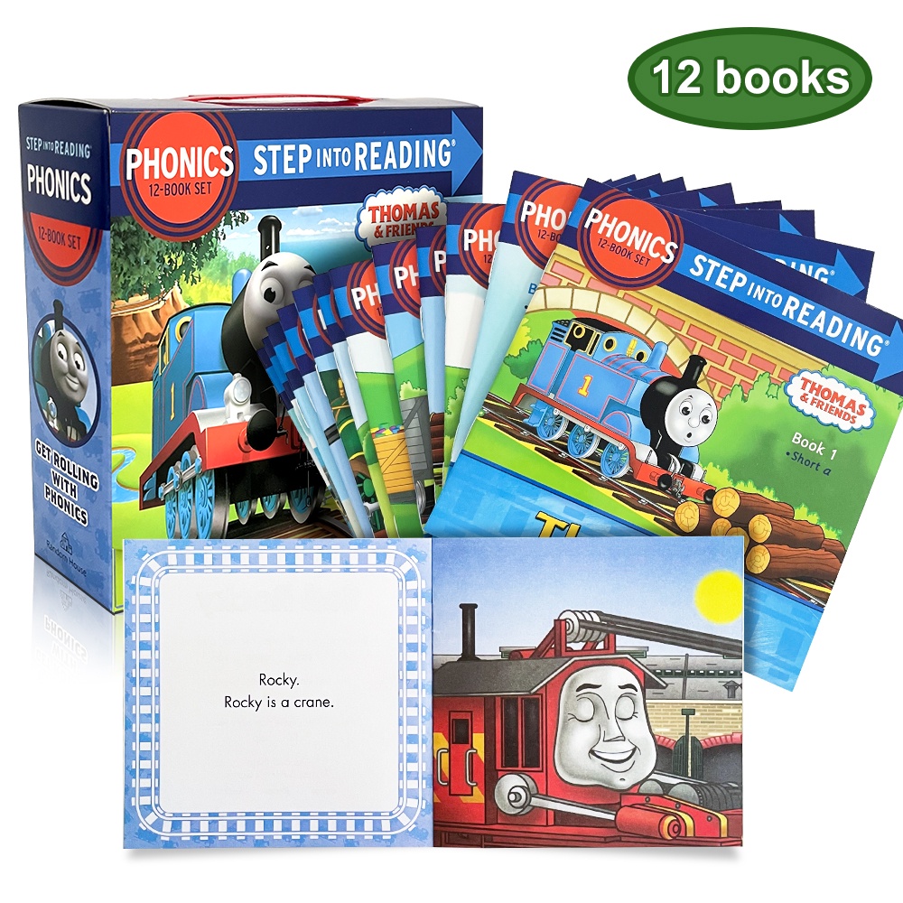 12 Books Get Rolling with Phonics Thomas &amp; Friends Educational English Picture Book for Kids