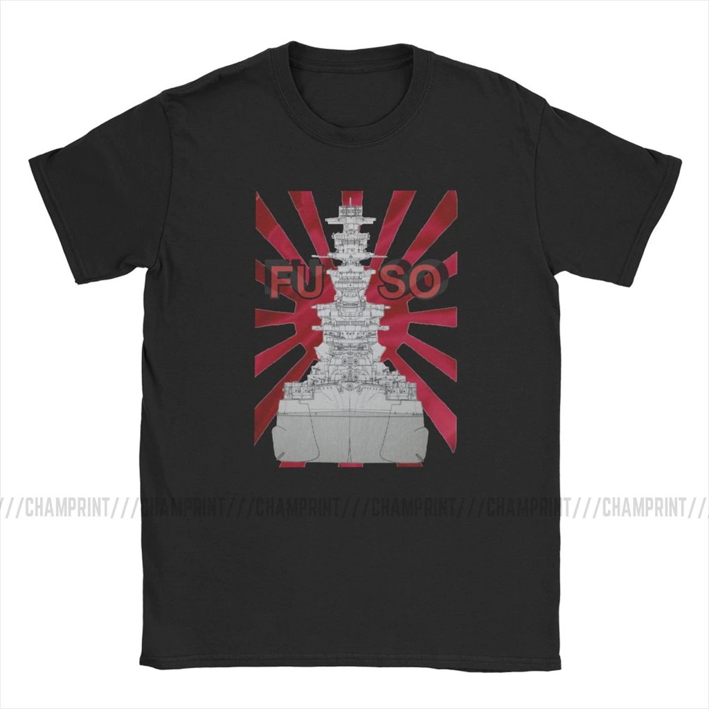 หยาง1  ขายดี เสื้อยืดแขนสั้น พิมพ์ลาย World Of Warships Fuso แฟชั่นฤดูร้อน สําหรับผู้ชาย 781542