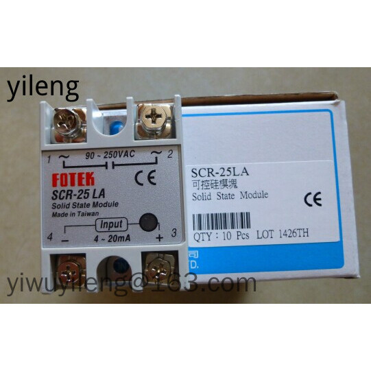 Fotek รีเลย์โซลิดสเตทเฟสเดี่ยว SCR-40LA 10LA 75LA 50LA SSR-25LA-H