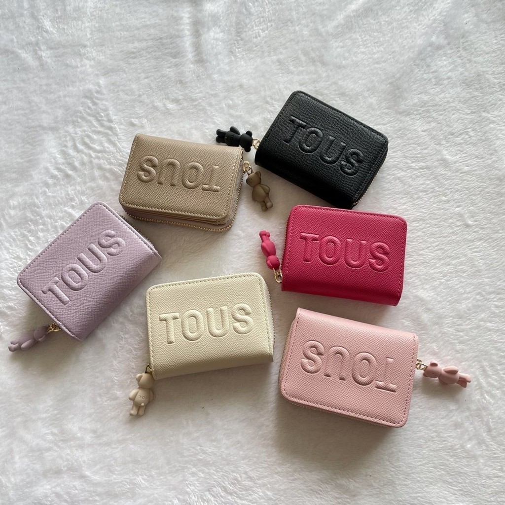 Tous Tous การ์ตูนหมีกระเป๋าสตางค์ผู้ถือบัตร