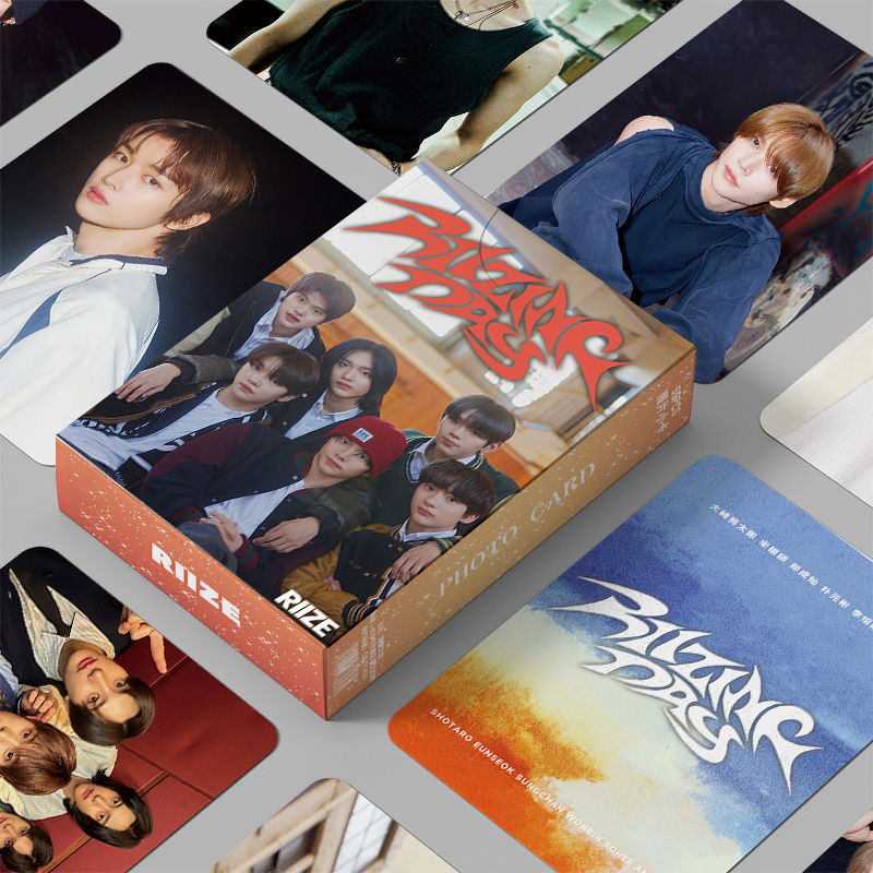 50-55 ชิ้น/กล่อง RIZE Lomo การ์ดโฮโลแกรมเลเซอร์ Photocards SHOTARO EUNSEOK SUNGHAN WONBIN SEUNGHAN S
