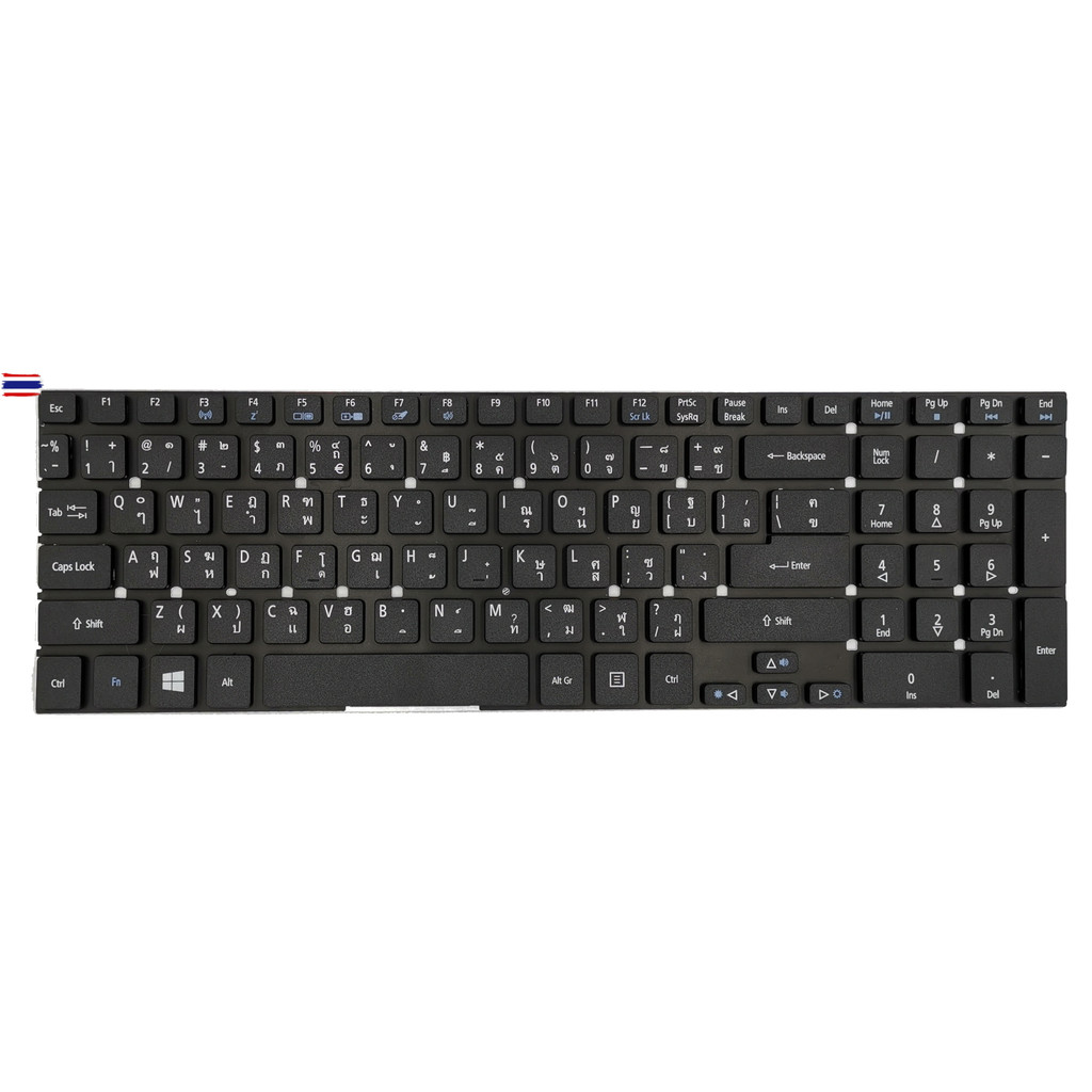 KEYBOARD ACER คีย์อร์ด ACER Aspire E15, 5755 5755G 5830 5830T V3-551 V3-731 E5-571 ไทย-อังกฤษ