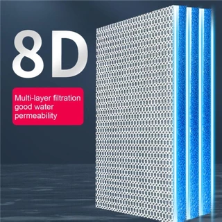 Simon 1 ชิ้นกรองชีวเคมี, 8D 8 ชั้น Aquarium Filter ฟองน้ํา, High-Density Cotton Sponge Aquarium อุปกรณ์เสริม