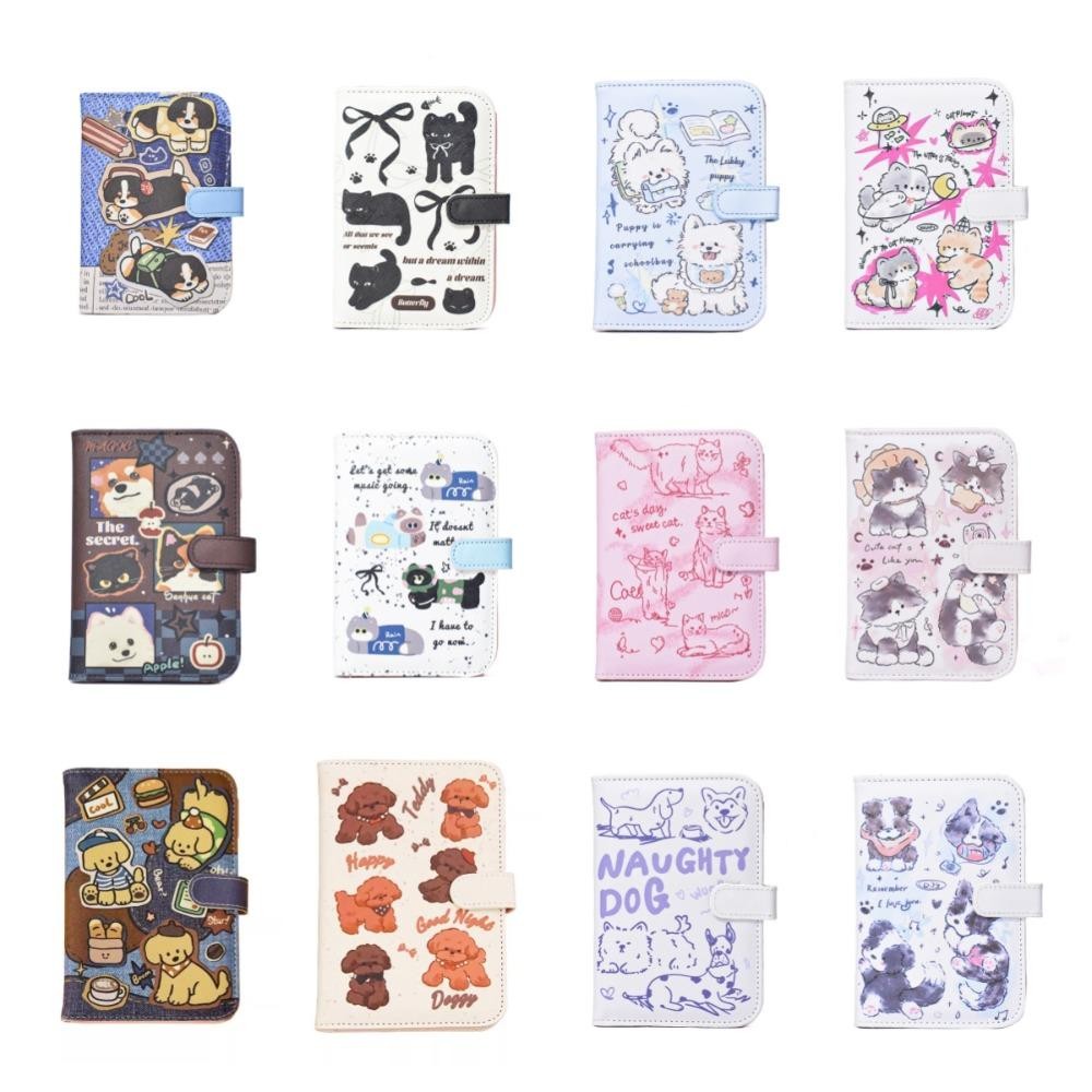 MXMIO ปกหนังสือเดินทางลูกสุนัขพร้อมช่องใส่การ์ด,กันน้ํามัลติฟังก์ชั่แมวหนังหนังสือเดินทางกระเป๋า,ง่ายตั๋วโฟลเดอร์กรณีบัตรเครื่องบินตรวจสอบ-ใน RFID ปิดกั้นหนังสือเดินทางคลิปเดินท - รูปที่ 2